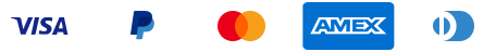 Visa, PayPal, Mastercard, American Express, Diners Club